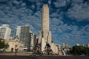 Jornada fría en la ciudad de Rosario