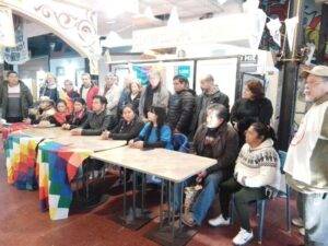 Marcha hacia el Monumento de Comunidades de la Puna