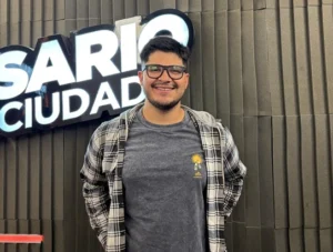 Iván Ponzio en los estudios de Rosariolaciudad Media