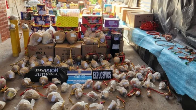 un detenido por venta de pirotecnia