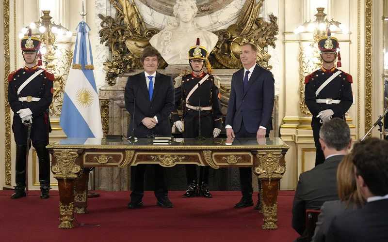 Diego Santilli asumió como nuevo ministro del Interior.