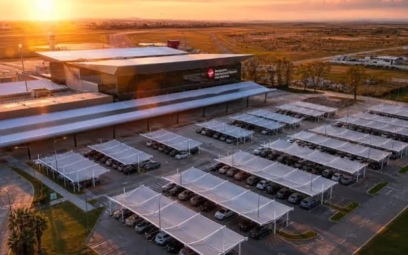 El Aeropuerto Internacional de Rosario sumará más de 300 estructuras nuevas de sombra a su playa de estacionamiento