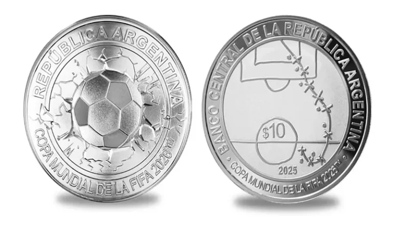 El BCRA lanzó una moneda para el Mundial 2026 en homenaje a un gol de Maradona