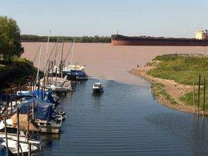 Vista del río Paraná en la región de Rosario