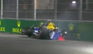 Colapinto chocó en la qualy y su presencia en la carrera principal está en duda.