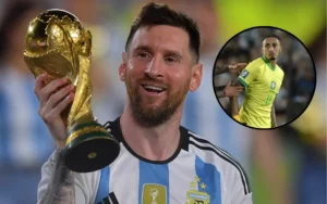 El palito de Messi a Raphinha tras la victoria de Argentina frente a Brasil