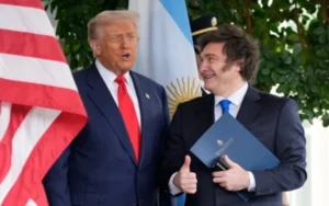 El presidente Javier Milei llegó a la Casa Blanca para reunirse con Donald Trump