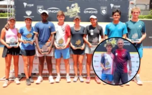 El tenista Manuel Paniagua celebra el título del Banana Bowl