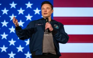 Elon Musk durante una presentación pública