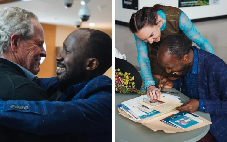 Emocionante Edward Kankaka, el médico ugandés que se reencontró con la familia australiana que lo apadrinó cuando era niño