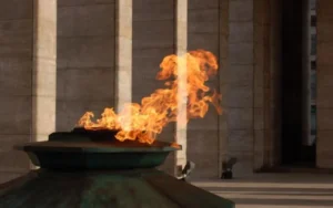 Encendieron la Llama Votiva tras dos años de restauración en el Monumento a la Bandera
