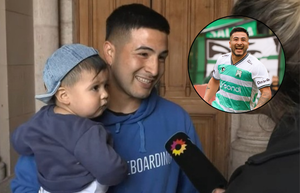 Enzo Hoyos, el 10 de Ferro, fue a Luján y pidió por el ascenso