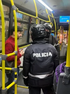 Tensión en un colectivo de la ciudad