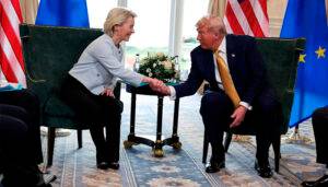 Estados Unidos y la Unión Europea sellan pacto por los aranceles y evitar una guerra comercial.