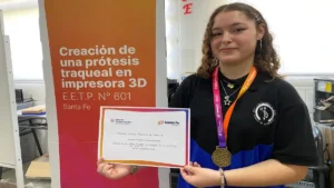 Estudiantes de Santa Fe crearon una prótesis traqueal