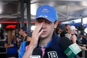 Franco Colapinto en el podio de Monza