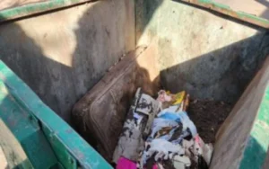 Hallan restos óseos en un volquete de zona oeste