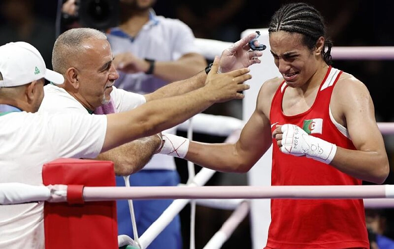 La boxeadora argelina Imane Khelif dejó atrás la polémica y este sábado venció a la húngara Luca Hamori.