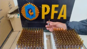 Patrullero y operativo policial en la región