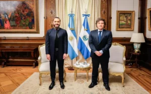 Javier Milei recibió a Nayib Bukele
