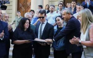 Javkin destacó el legado de Usandizaga en su último adiós.