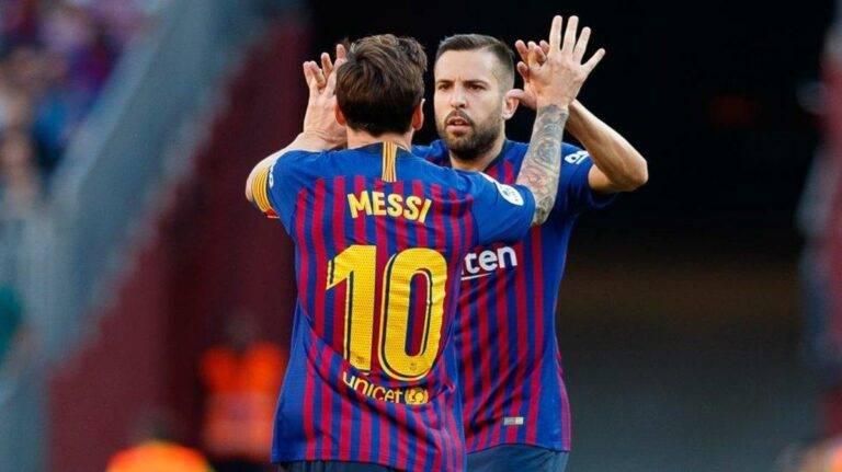 Jordi Alba y Messi, juntos en el Inter Miami