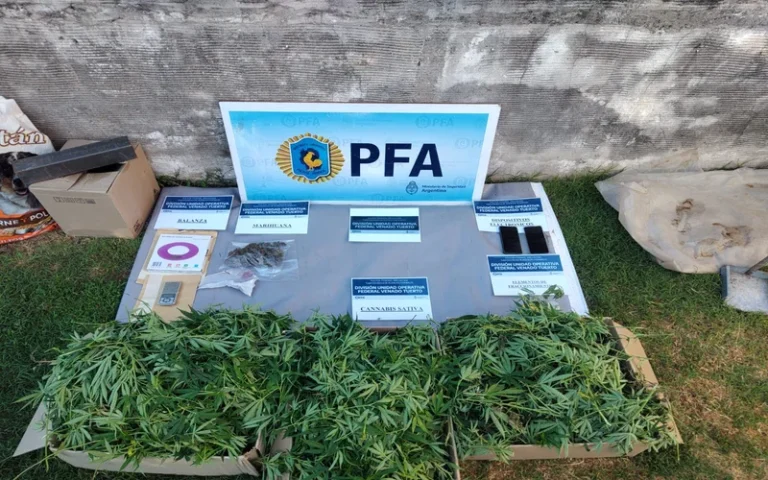 La policía incautó más de 13 kilogramos de marihuana en Venado Tuerto