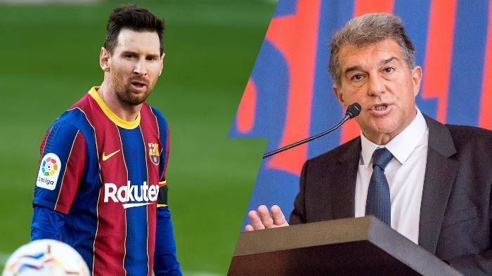 Joan Laporta, mandamás de la institución catalana, habló sobre un acuerdo que tiene el club con el futbolista rosarino. 