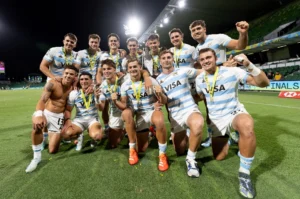 Los Pumas 7s campeones en el seven de Perth.
