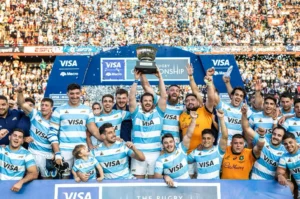 Los Pumas golearon a Australia en cancha de Colón.