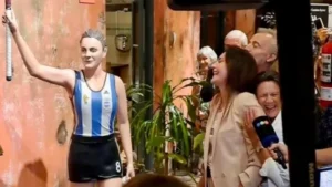 Luciana Aymar tiene su escultura en Rosario