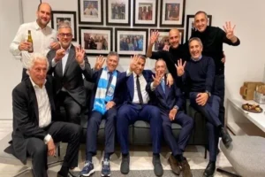 Macri se reunió con dirigentes de Manchester City y Real Madrid