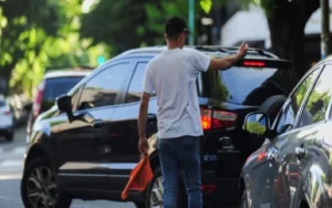 Operativo de control a cuidacoches en Rosario