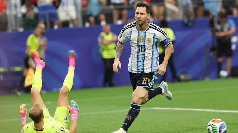 Messi récord mundial: gol a Austria y máximo artillero