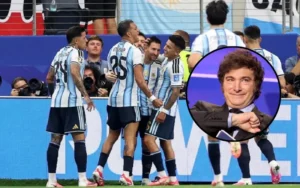 Milei celebró la garra de Argentina tras el triunfo épico