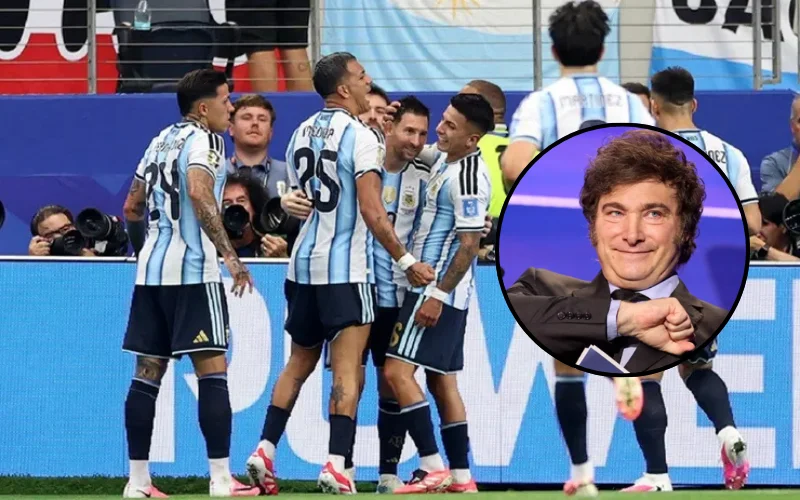 Milei celebró la garra de Argentina tras el triunfo épico
