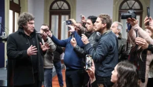 La chicana del presidente a un periodista.