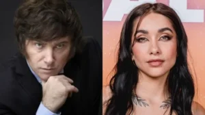 cruce de Milei y Maria Becerra