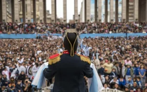 Miles de chicos ya hicieron la jura de la Bandera en el Monumento