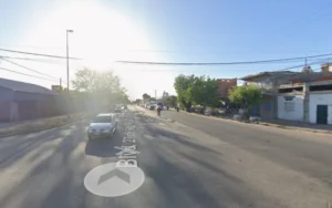 Patrullero y ambulancia en un hecho policial en la región