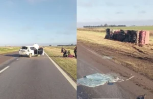 choque múltiple en AUTOPISTA