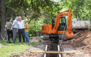 Municipio y Provincia iniciaron una amplia obra de cloacas en el noroeste rosarino