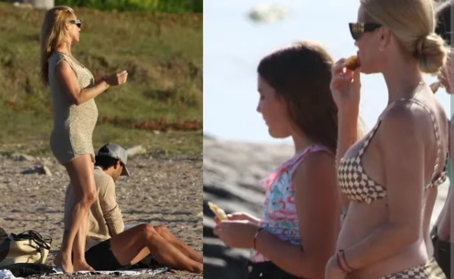 La modelo realizó un video en Instagram para despacharse contra los paparazzis que la registraron disfrutando de la playa con su familia. 