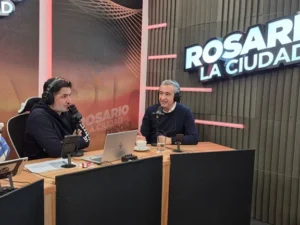 Javkin en los estudios de Rosariolaciudad Media