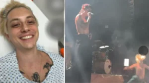 La tremenda caída de Paco Amoroso durante un show en México.