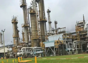Planta industrial de Pampa Energía en Puerto San Martín