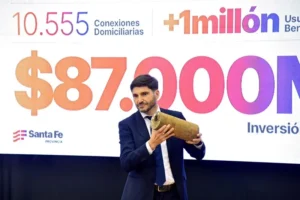 Inversión histórica en Santa Fe para el servicio de agua y cloacas