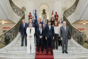 Pullaro recibió a una delegación de embajadores europeos
