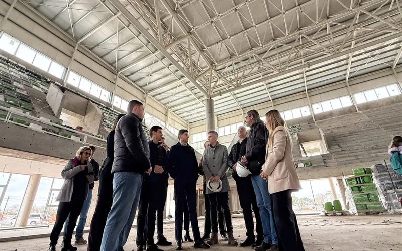 Pullaro supervisa obras para los Juegos Suramericanos en Rafaela