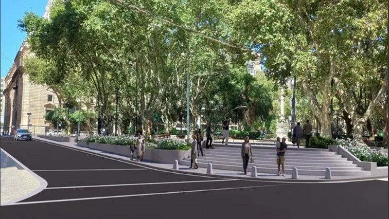 Qué día de diciembre reabrirá la Plaza 25 de Mayo tras su remodelación.